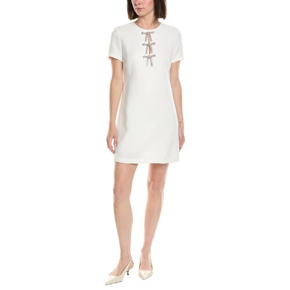 Cece Womens  Three Bows Shirtdress, Ivory